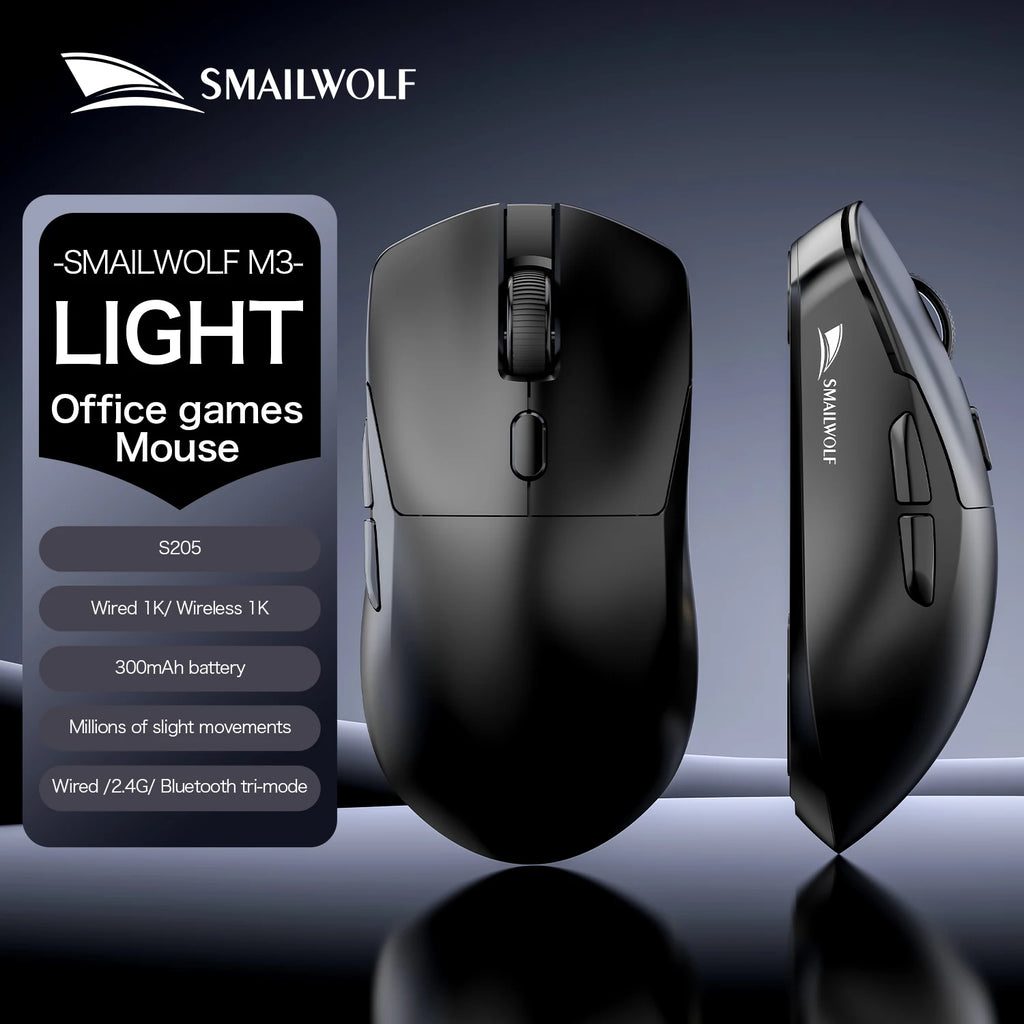 Premium Wireless Gaming Mouse - Tri-Mode PAW3311 Lightweight