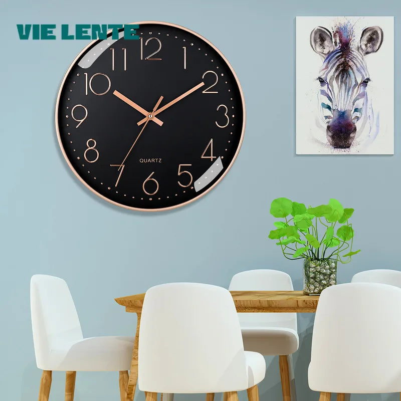 Elegant Silent Wall Clock - Modern Minimalist Design