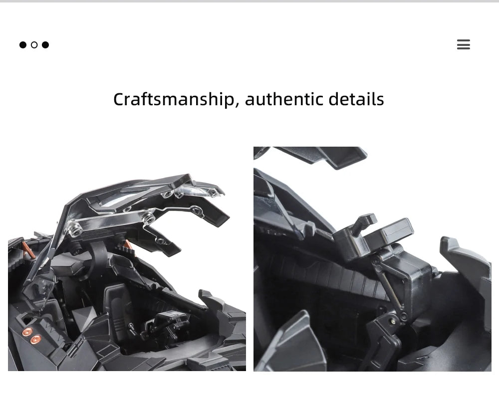 Premium Batmobile Tumbler Model - 1:18 Scale Diecast Metal