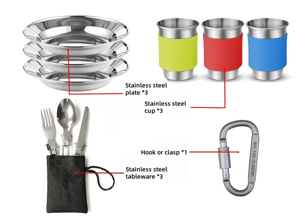 Premium Portable Camping Cookware Set - Durable Outdoor Gear