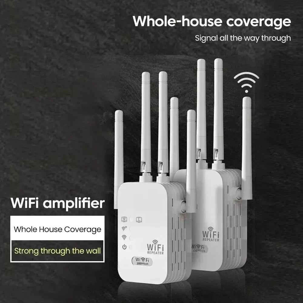 High-Speed WiFi Range Extender - 300Mbps Signal Booster