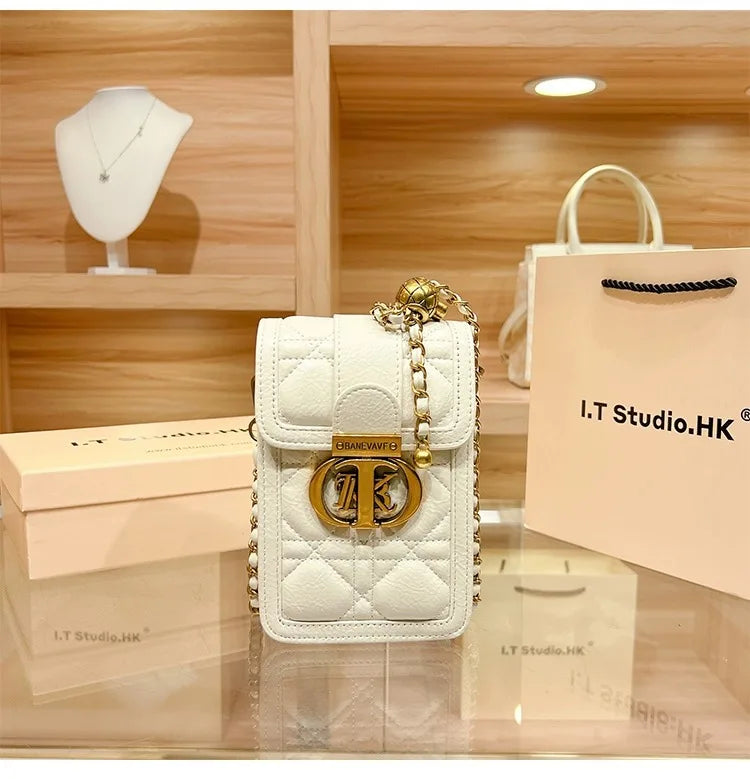 Elegant Mini Chain Bag - Luxury Designer Crossbody