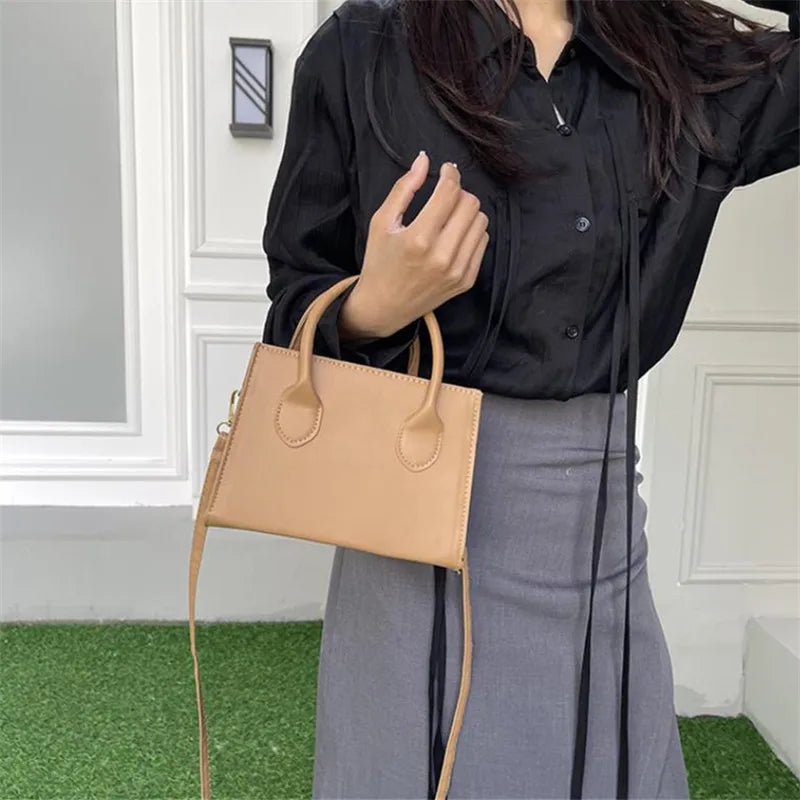 Elegant Mini Crossbody Bag - Chic Top Handle Purse