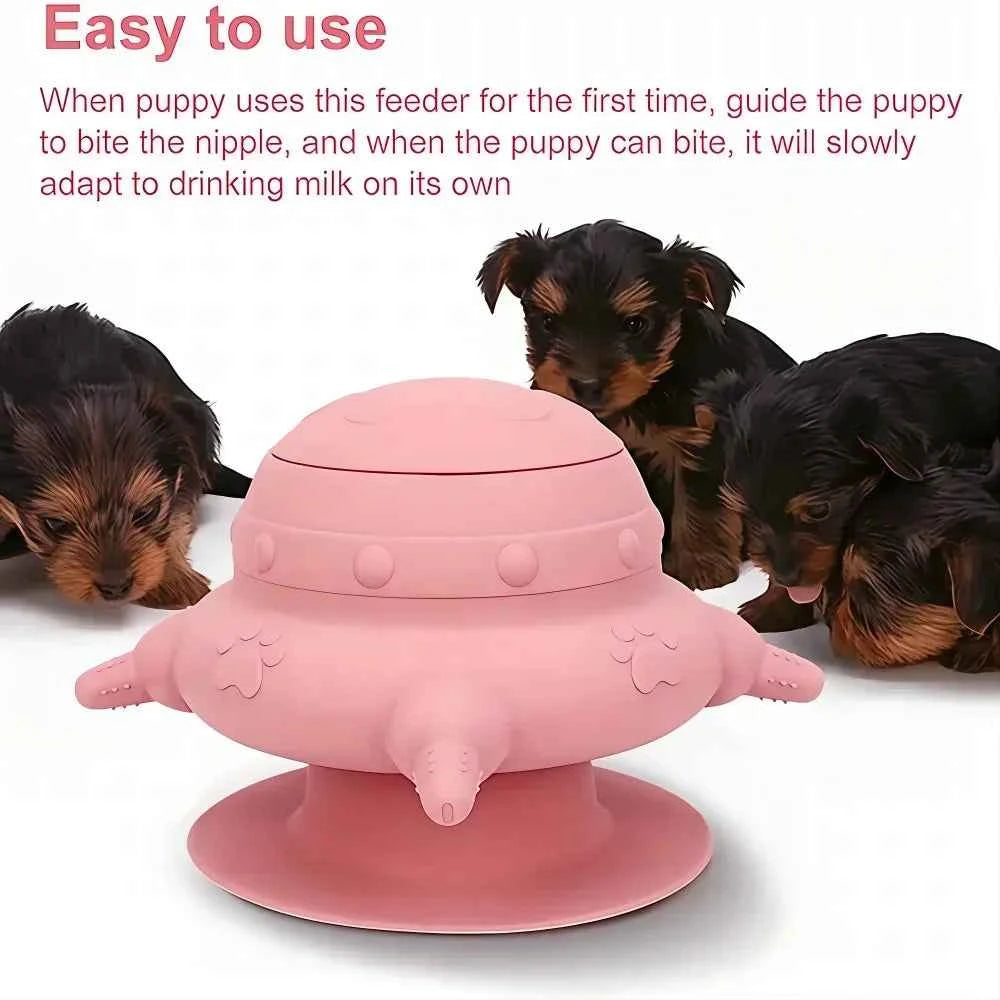 Pet Pacifier Feeder Pet Silicone Breast Feeder Multifunctional Puppy Feeding Bottles Food Storage Container for Kitten Dog Cat