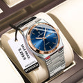 Luxury Men's Quartz Watch - Waterproof Stainless Steel Wristwatch