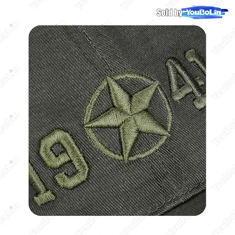 Military Style 1941 Embroidered Baseball Cap Sun Hat Trucker Hat- Adjustable Army Dad Hat for Men, Vintage Tactical Design - Tulique