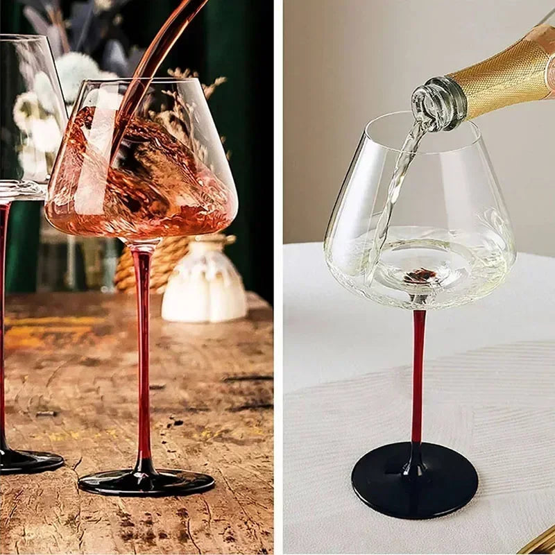 Elegant Crystal Red Wine Glass - Premium Goblet Design