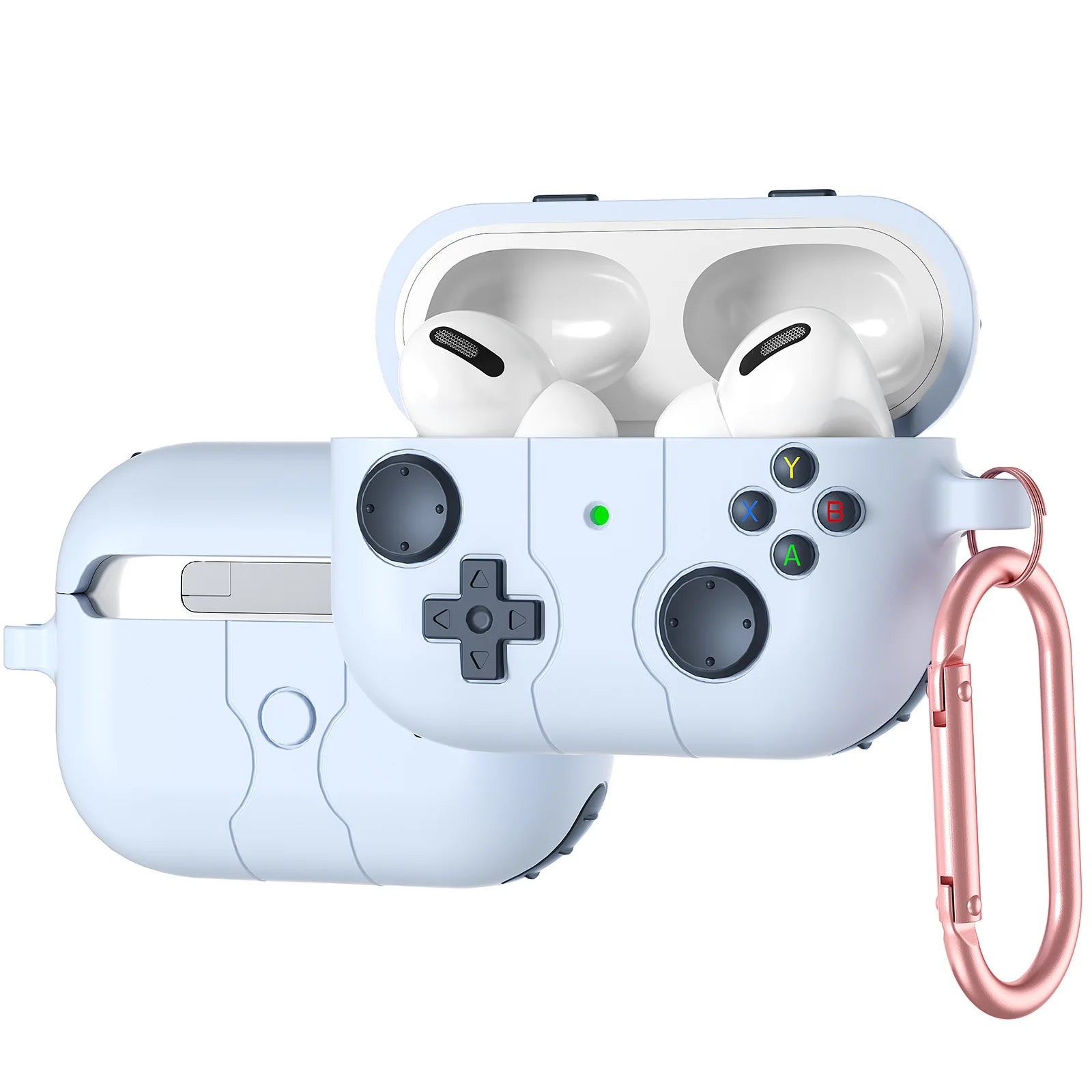 Premium 3D Gaming AirPods Case - Silicone with Keychain