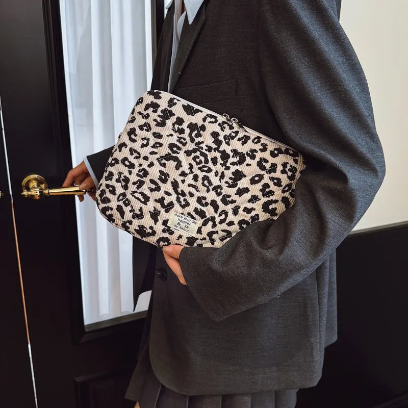 Premium Leopard Print Laptop Sleeve - Fits 11-15 Inch Laptops