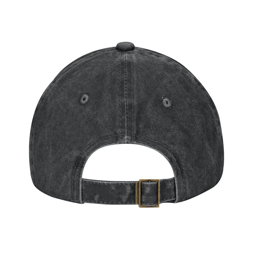 Premium Distressed Denim Baseball Cap - Vintage Music Snapback