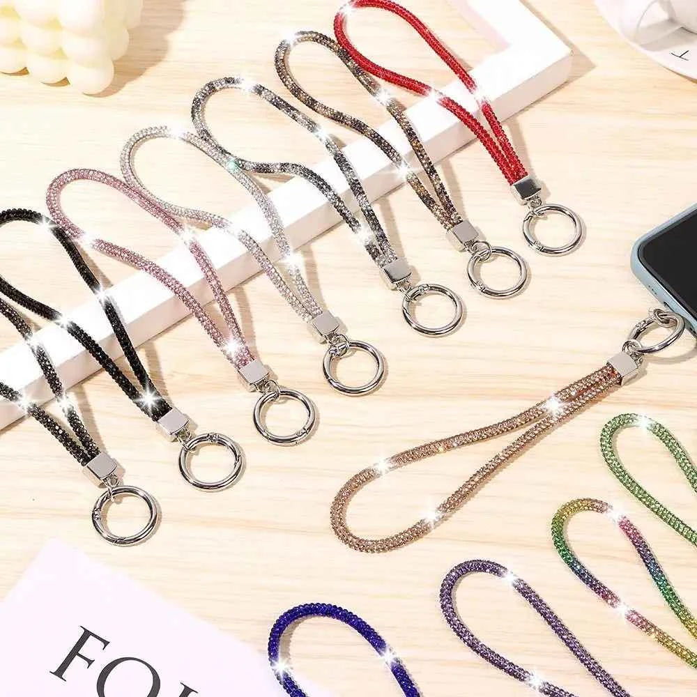 Luxury Rhinestone Phone Lanyard Strap - Sparkling Crystal Chain