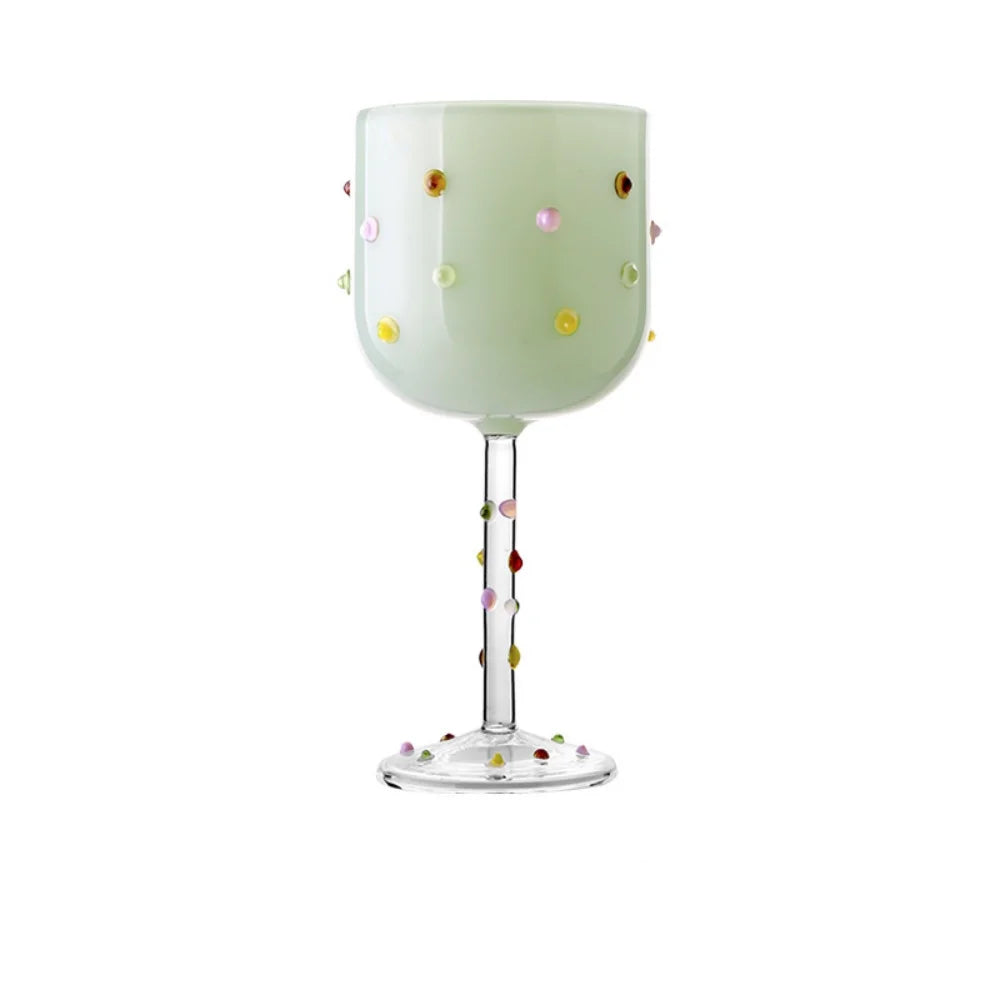 Elegant Colorful Glass Wine Goblets - Creative Aesthetic Design