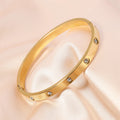 Elegant Women's Stainless Steel Bracelet - Premium Cuff Design