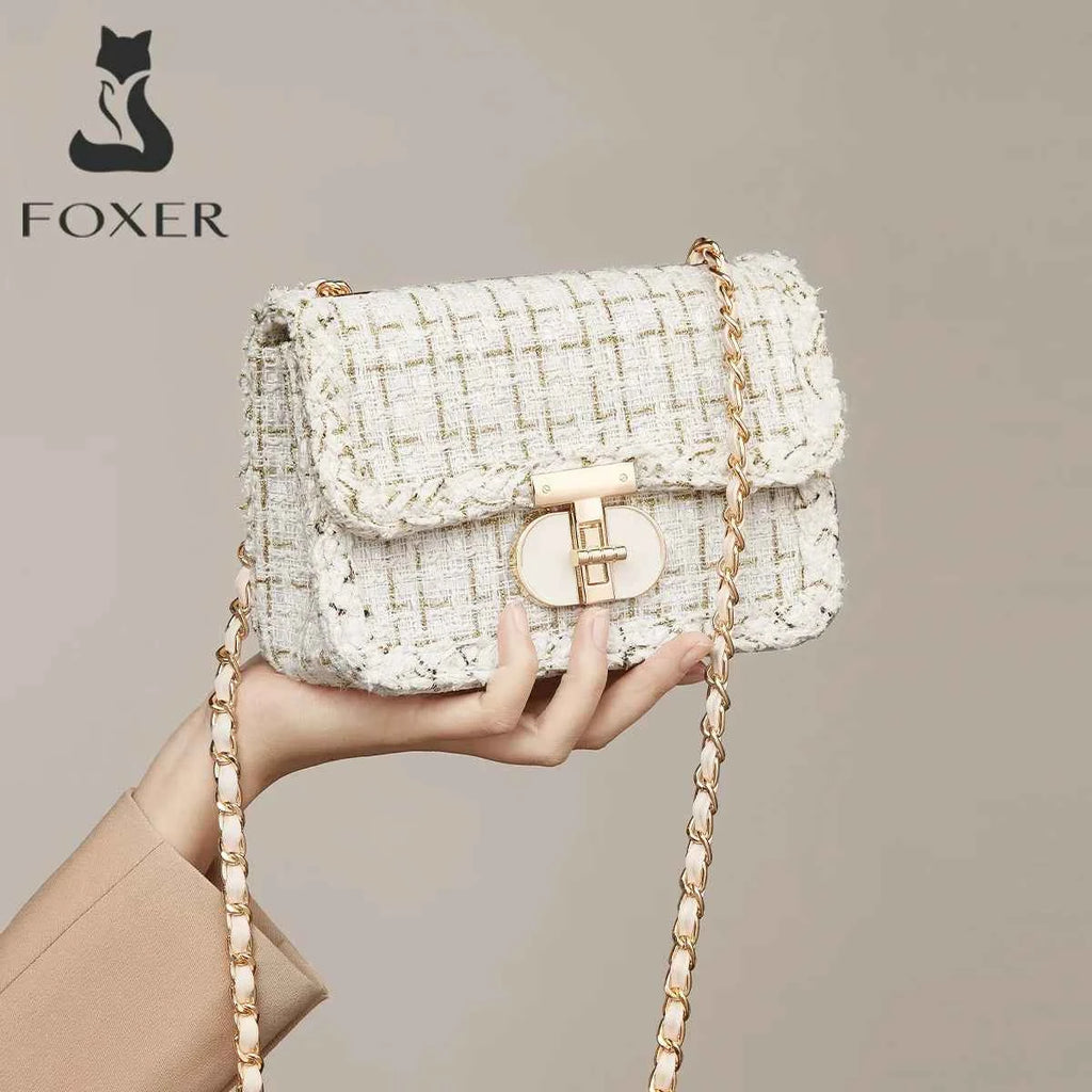 Elegant Chain Shoulder Bag - Sequined Embellishments