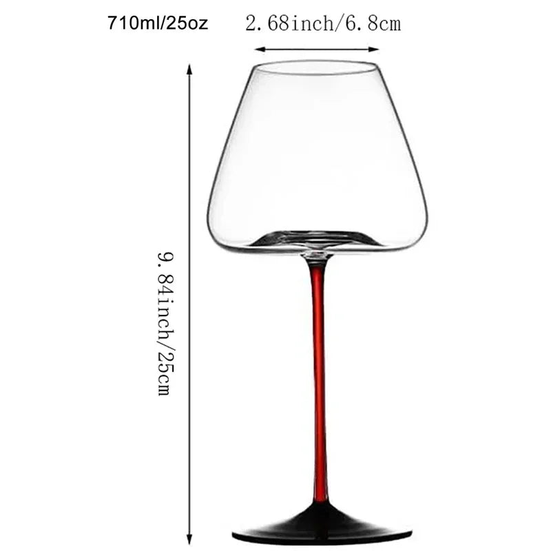 Elegant Crystal Red Wine Glass - Premium Goblet Design