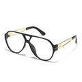 Luxury Oversized Oval Reading Glasses - Retro Pilot Design