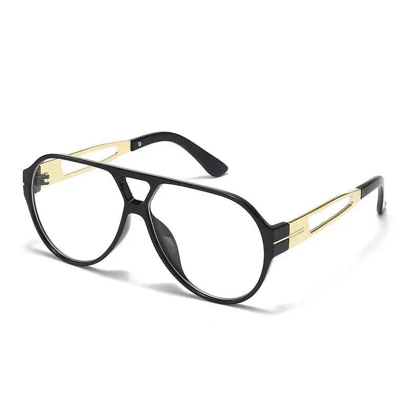 Luxury Oversized Oval Reading Glasses - Retro Pilot Design