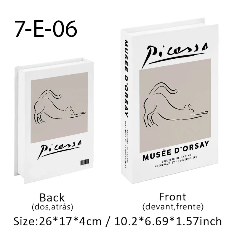 Elegant Luxury Decorative Books - Van Gogh Monet Picasso Series