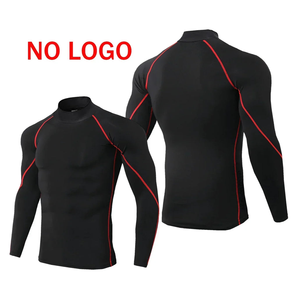 Premium Men's Compression Long Sleeve Shirt - Quick Dry Fitness Tee