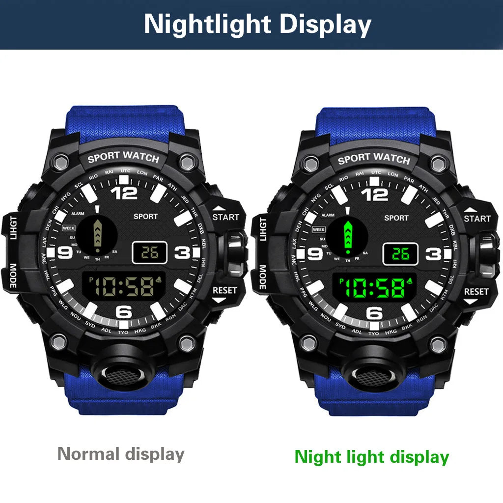 Premium Men's Sports Watch - Waterproof Digital Fitness Tracker