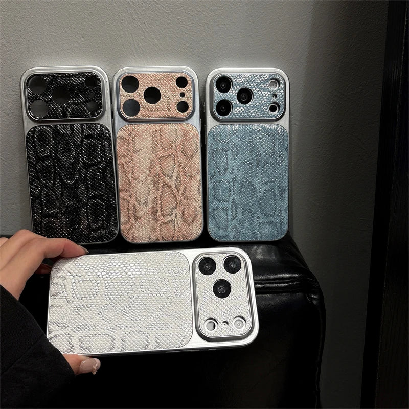 Premium Leather Texture iPhone Case - Shockproof Bumper