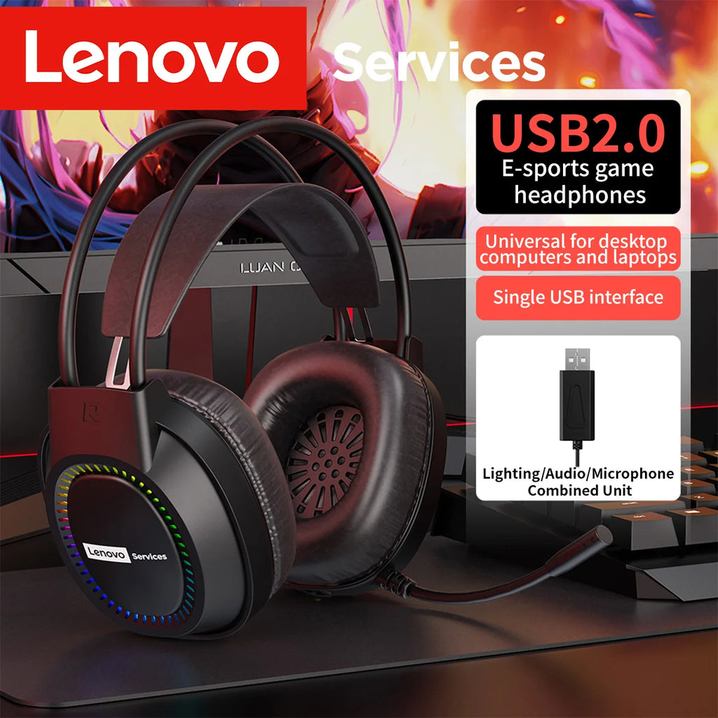 Premium RGB Gaming Headphones with Noise-Cancelling Microphone