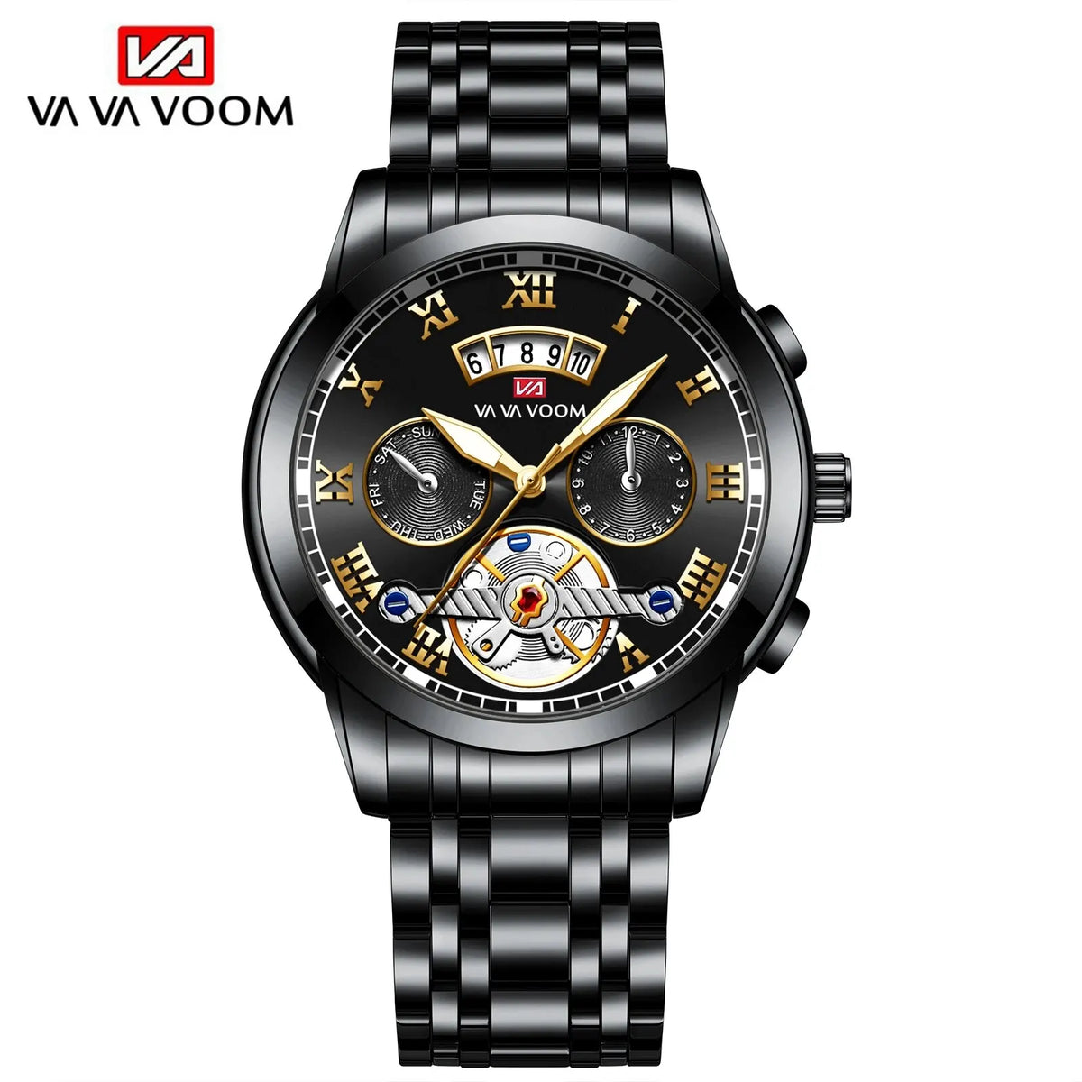 Premium Men's Luxury Watch - Stainless Steel & Waterproof