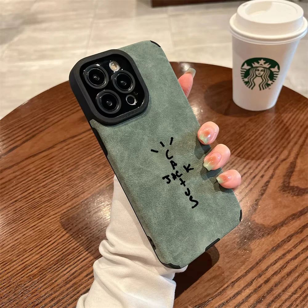 Premium Leather iPhone Case - Full Protection Flip Cover
