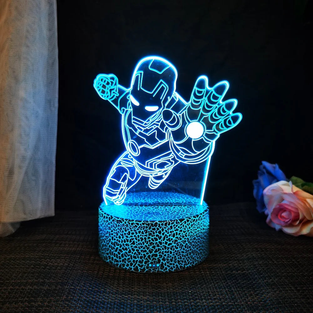 Premium Spider Man 3D Night Light - 16 Colors & Remote Control