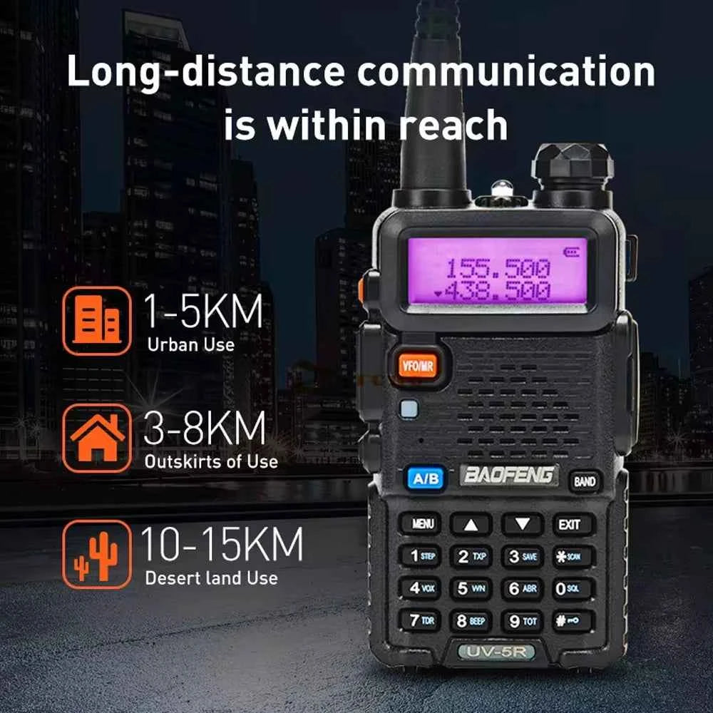 Professional Long Range Two Way Radio - Dual Band Handheld