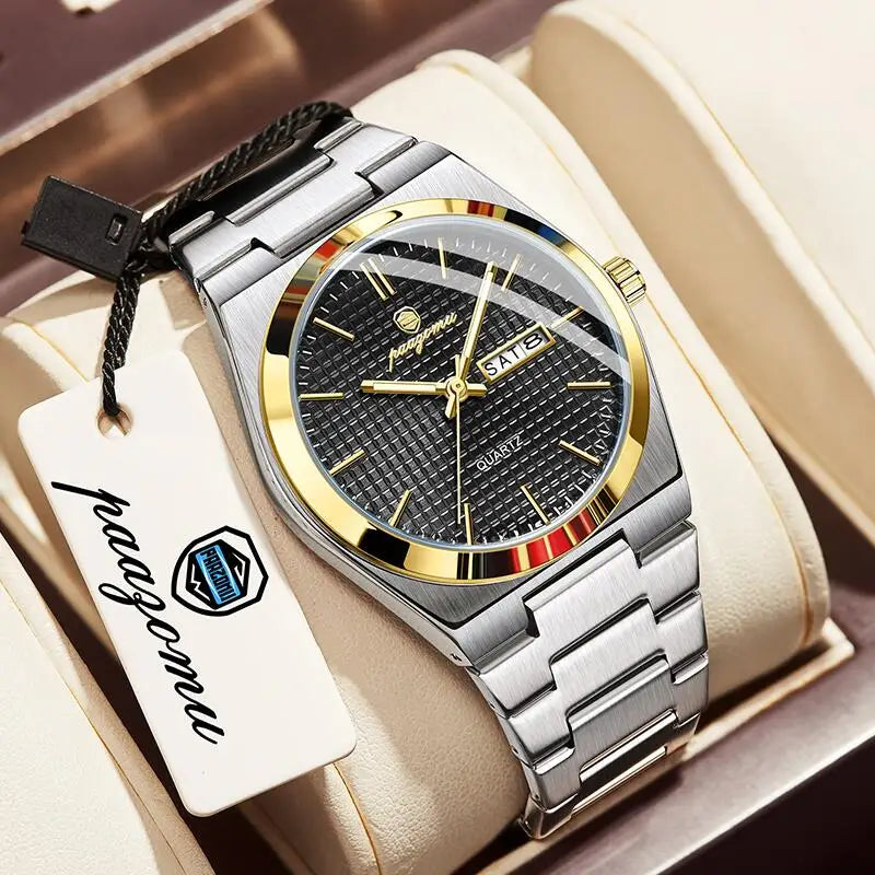 Luxury Men's Quartz Watch - Waterproof Chronograph Timepiece