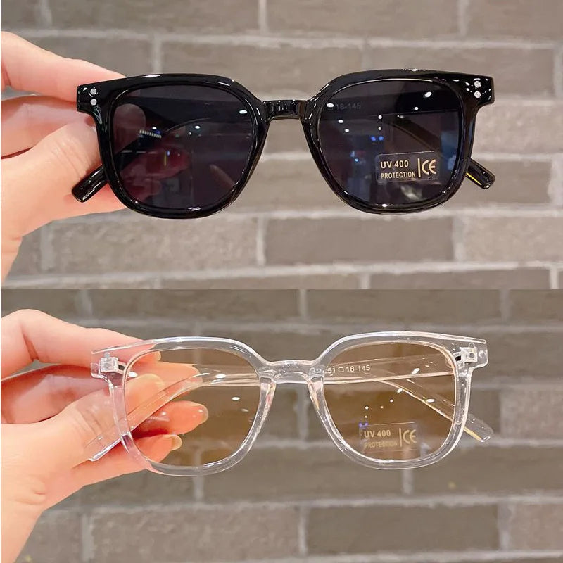 Premium Kids Sunglasses - UV400 Vintage Square Eyeglasses