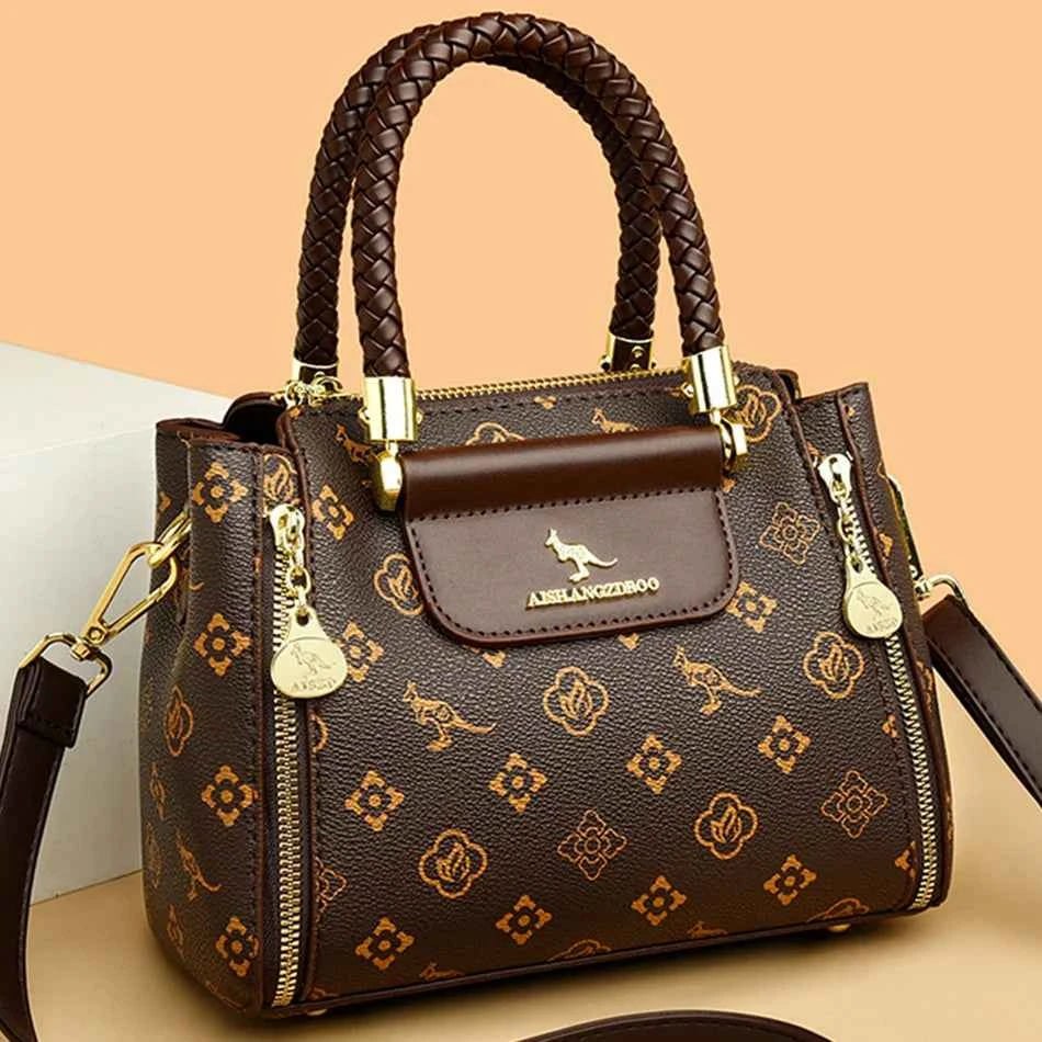 Elegant Designer Crossbody Bag - Premium Soft Leather