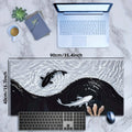 Premium Tai Chi Koi Mouse Pad - Non-Slip & Waterproof