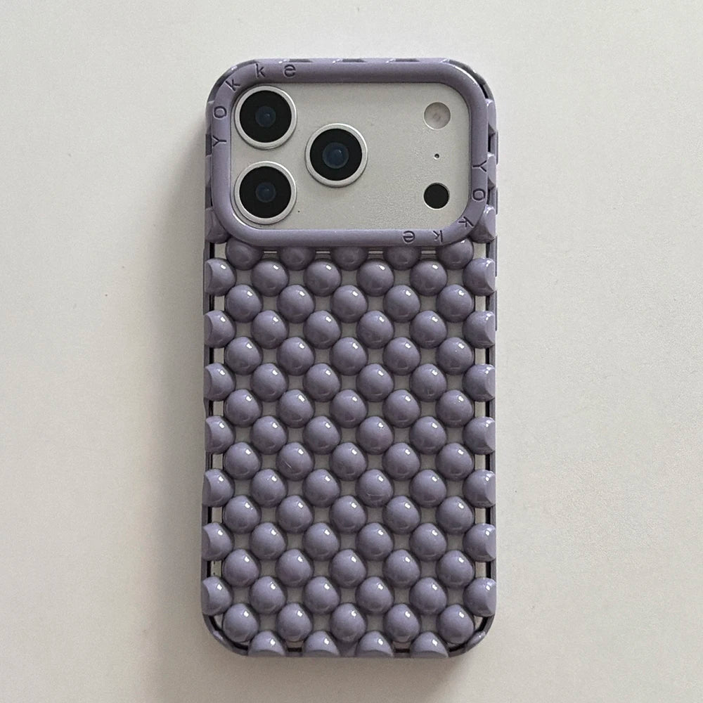 Elegant iPhone Pearl Case - Shockproof Silicone