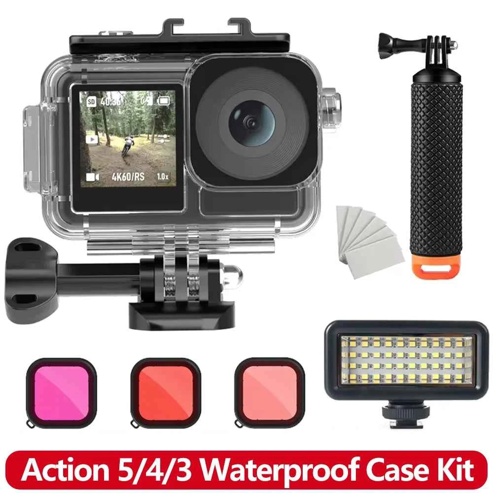 Professional Waterproof Case for DJI Osmo Action 5 4 3
