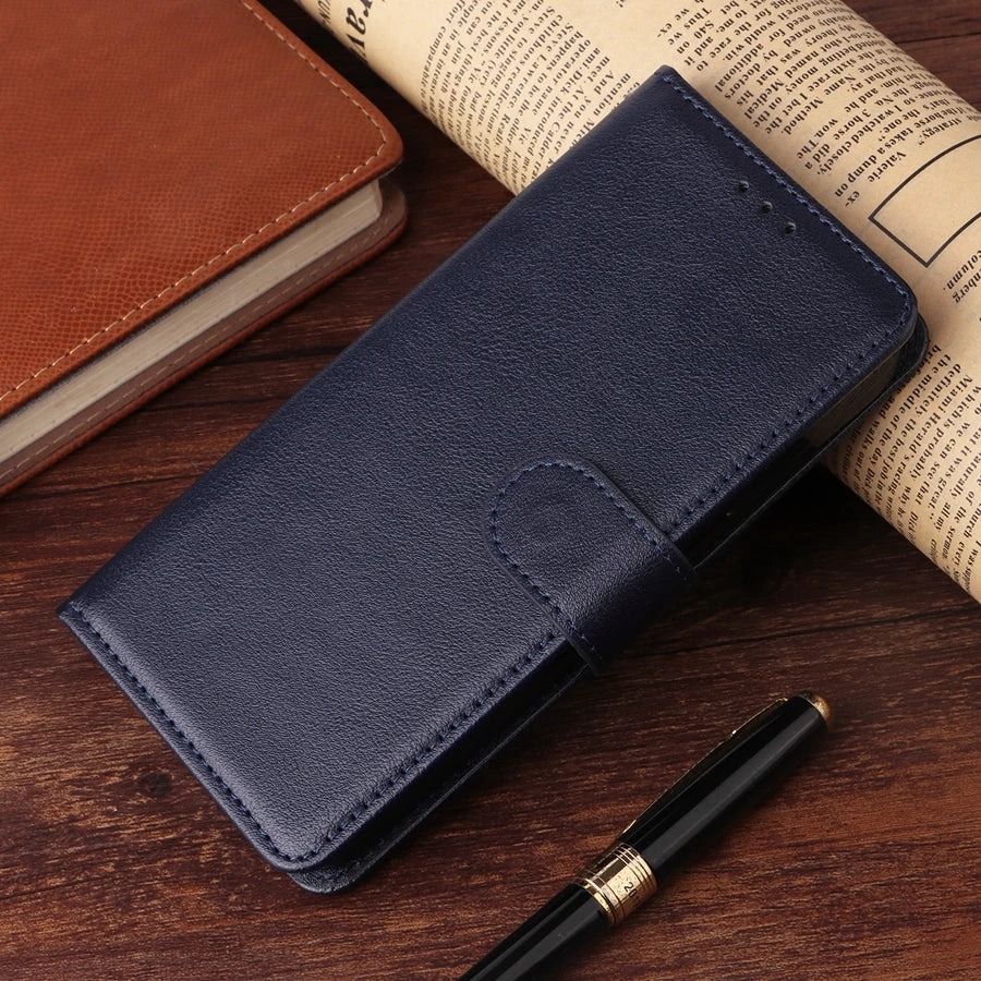 Premium Magnetic Leather Case with Card Stand for Samsung