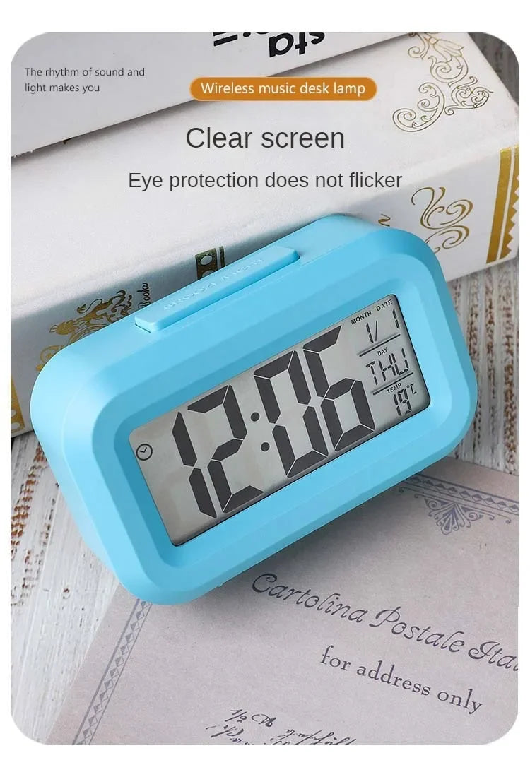 Premium Digital Alarm Clock - LED Multifunction Desktop Display