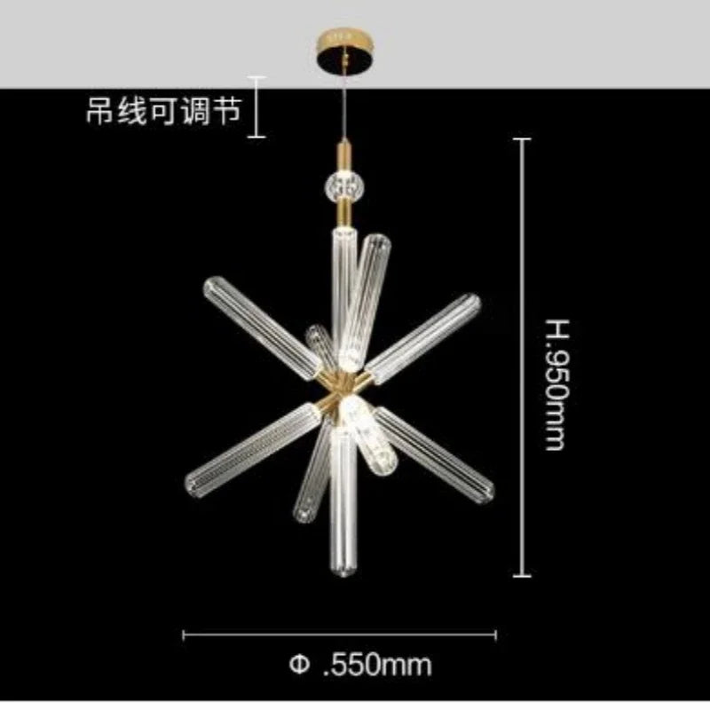 Nordic Luxury Art Glass Chandelier - Modern Pendant Light