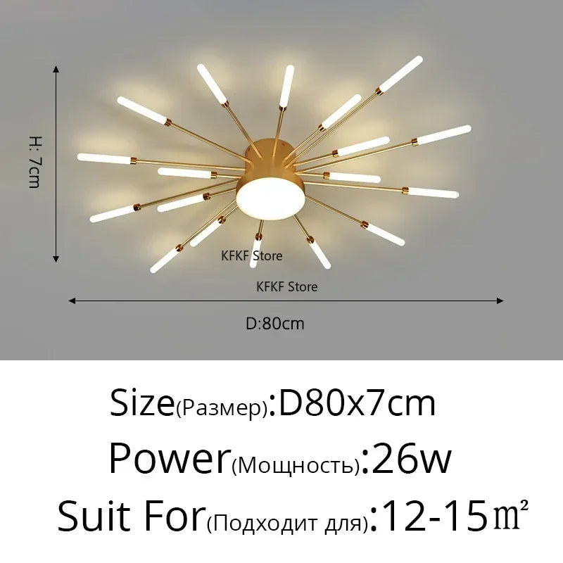 Luxury Modern LED Chandelier - Elegant Ceiling Light Fixture
