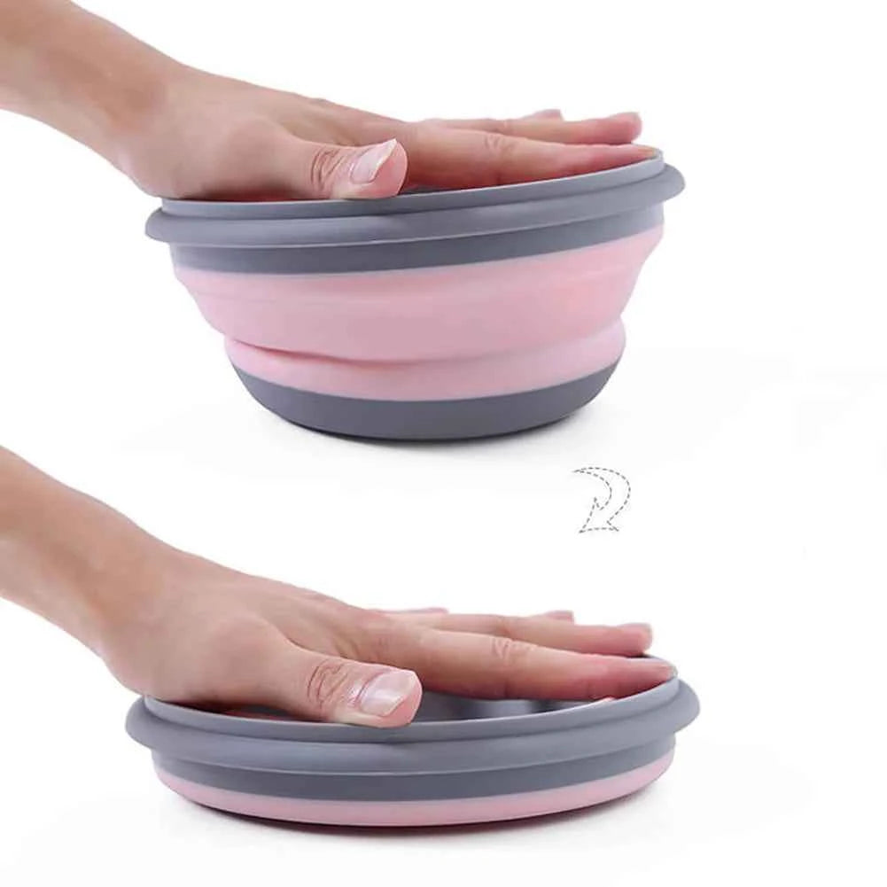 Premium Folding Lunch Bowl Set - Collapsible Silicone Food Container