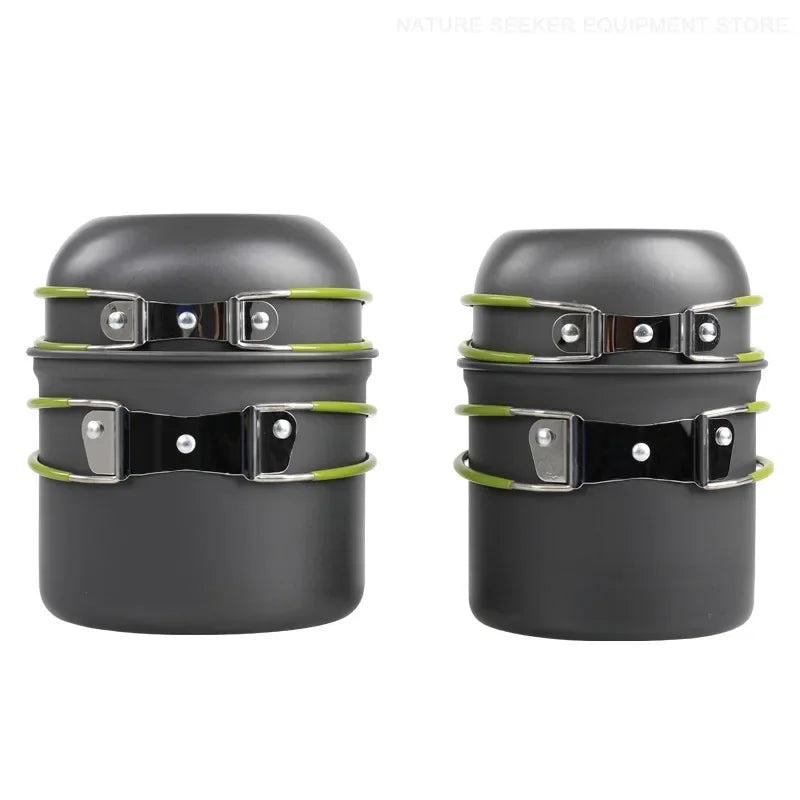 Premium Portable Camping Cookware Set - Outdoor Dining