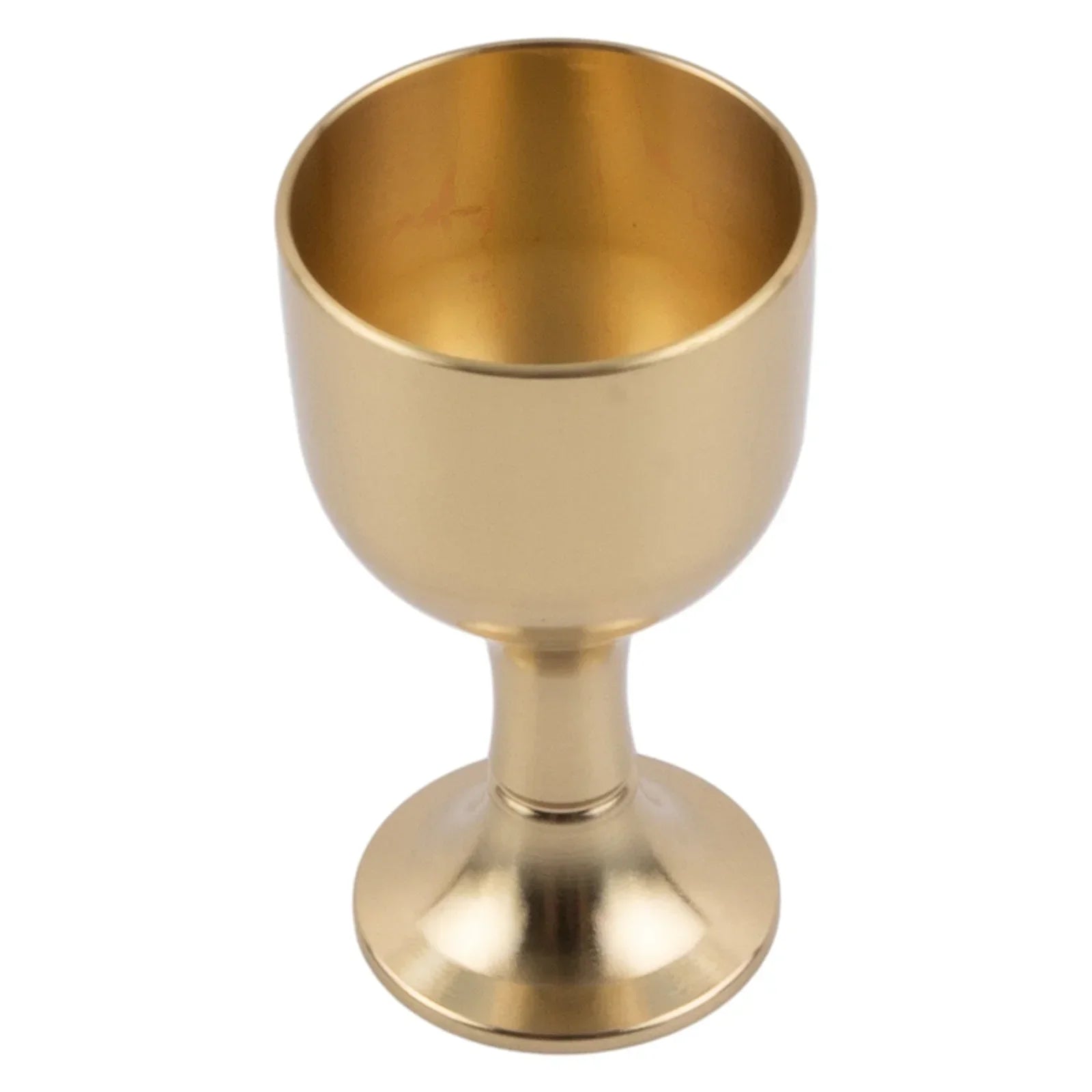 Elegant Brass Goblet Wine Glass - Vintage Design