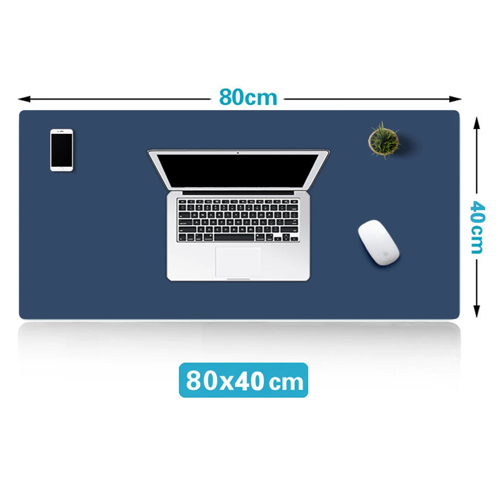Premium Large Gaming Mouse Pad - Waterproof PU Leather Desk Mat