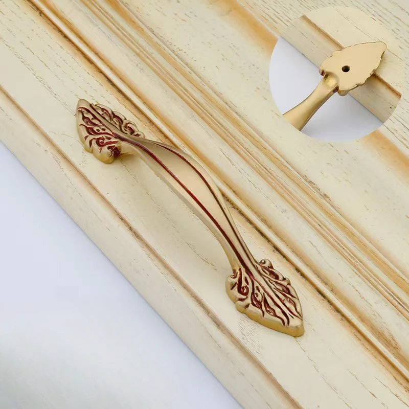 Premium Solid Brass Cabinet Handles - Electroplated Elegance