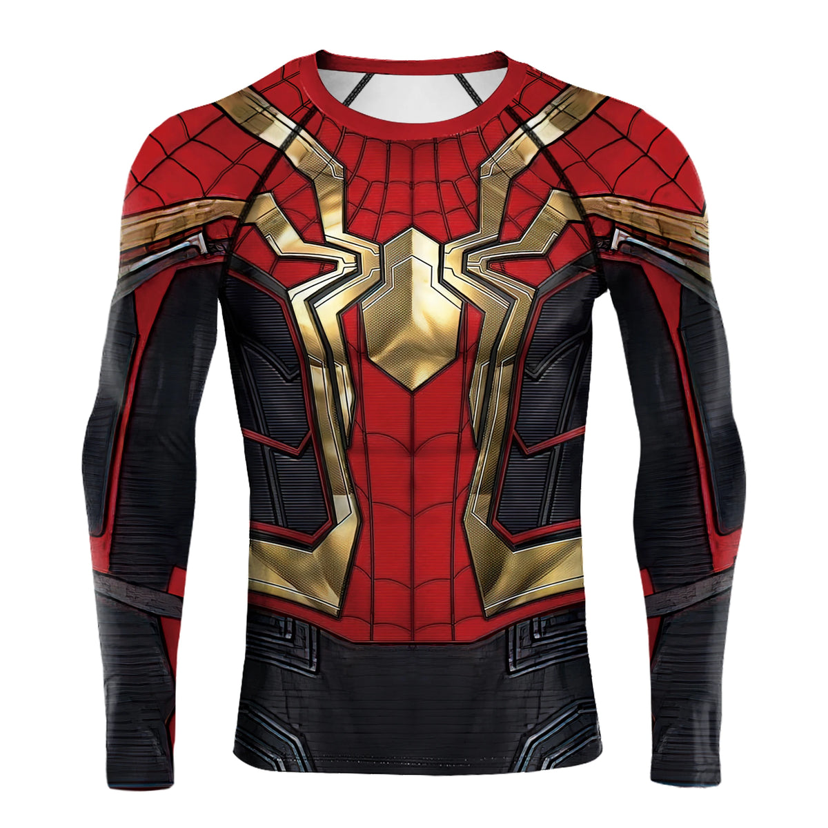 Spider Superhero Long Sleeve Compression Shirt - Premium Cosplay