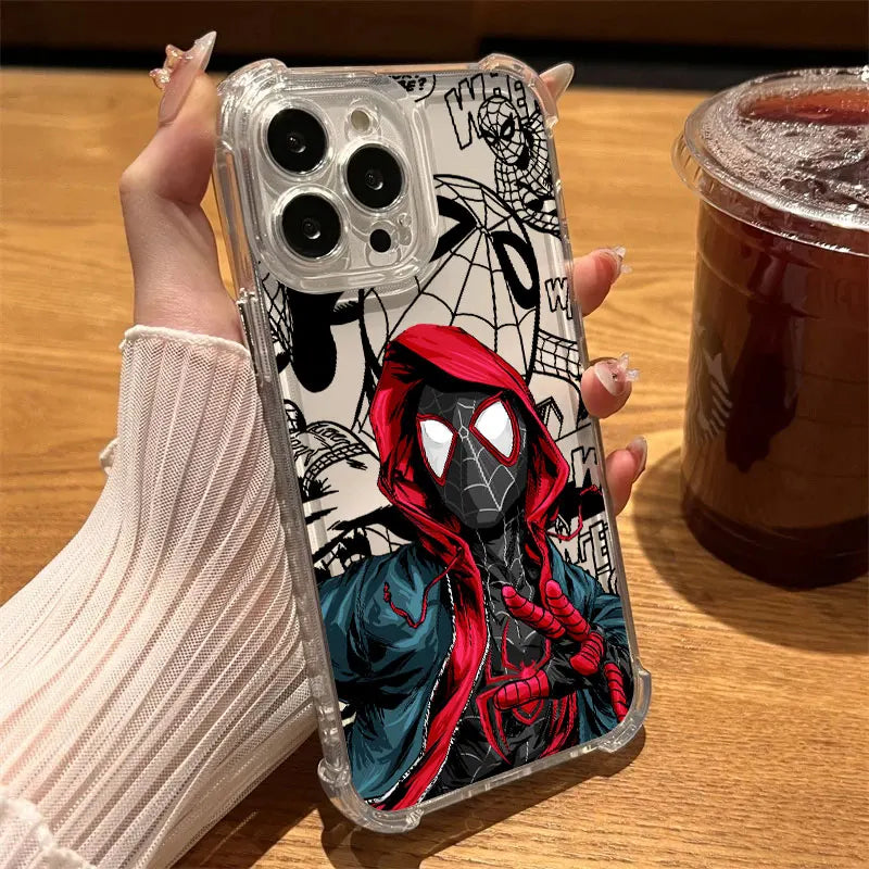 Premium Spider Man Clear Case - Shockproof Phone Cover