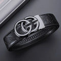 Luxury Mens Leather Belt - Automatic Alloy Buckle