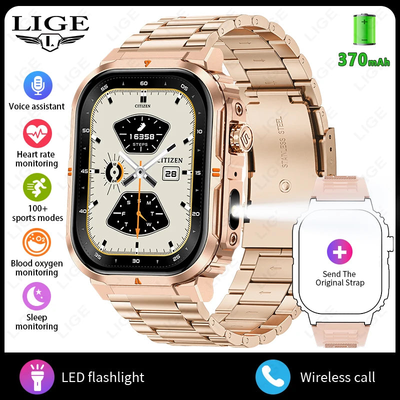Ultimate Smart Watch For Men - IP68 Waterproof & Health Monitor