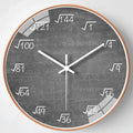Elegant Modern Math Wall Clock - Non-Ticking Art Decor